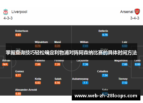 掌握查询技巧轻松确定利物浦对阵阿森纳比赛的具体时间方法
